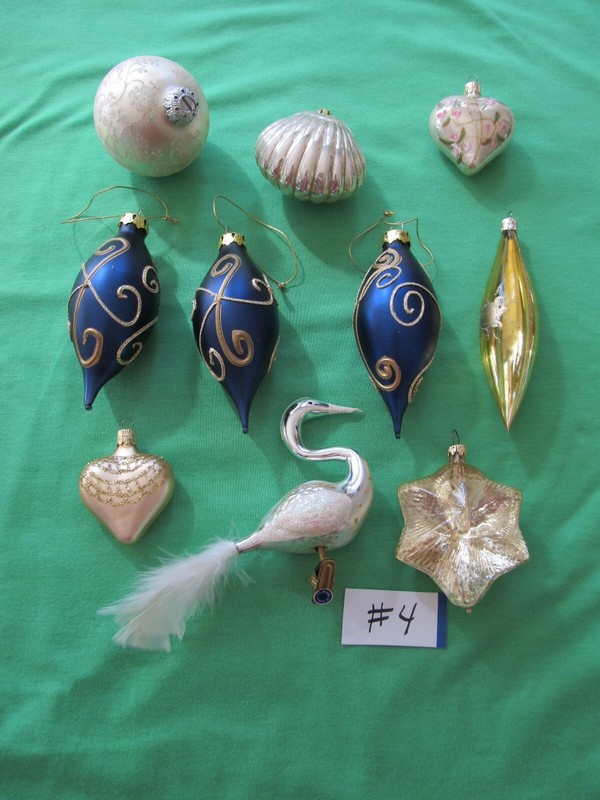 VINTAGE EUROPEAN & CHINA GLASS ORNAMENTS QTY 10 WEST GERMANY CZECH #4