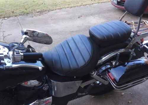 HONDA VT750 Shadow ACE 1998-2003  2 Piece Pleated Custom Motorcycle Seat Cover - 第 1/4 張圖片