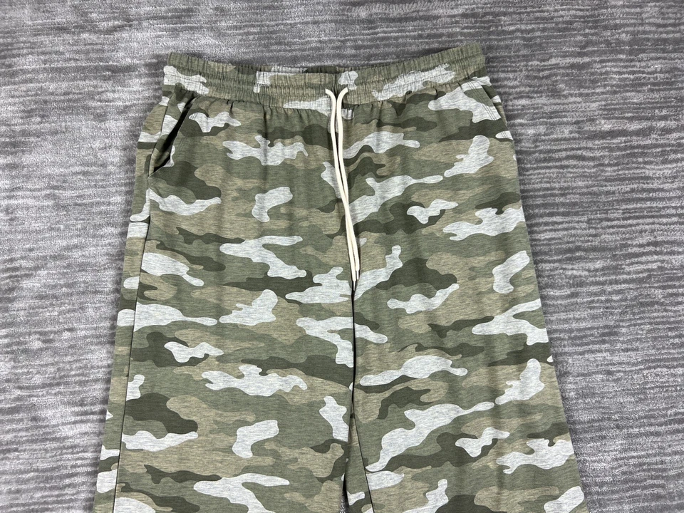 Pantalones CATO Mujer 18/20W Verde Camuflaje Camuflaje Bolsillos Salón Pijama PJ Foto 2 de 4