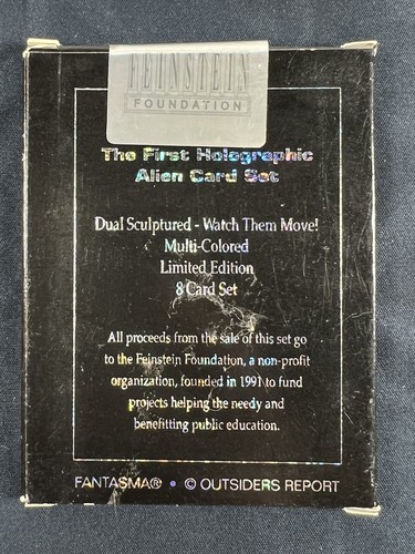 THERE ARE ALIENS AMONG US Boxed Limited Edition HOLOGRAM Card Set of 8 from 1992 - Picture 11 of 12