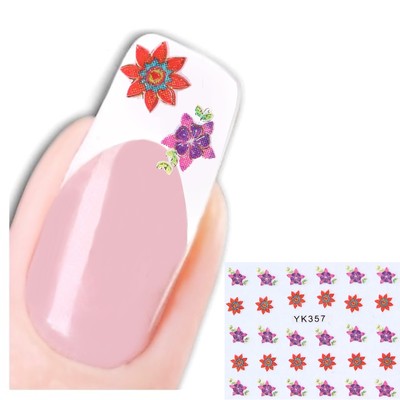 3D Nagel Sticker New Design Flower Star Glitzer Blume Aufkleber Nail Art