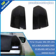 Smoky Black Car Rear Tail Light Lamp Guard Cover Trim for Chrysler 300 2011-2014