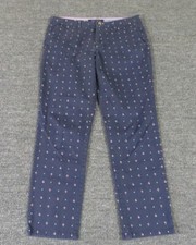 Tommy Hilfiger Slacks Pants Womens 6 Blue Ankle Flat Front Stretch