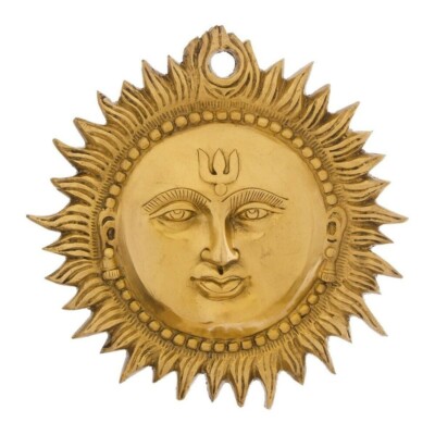 Lord Surya Dev Sonne Gott Idol Statue Pooja Worship Geistig Geschenk Prunkstück