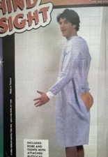 Vintage 1996 hind sight outrageously hilarious exposed robe  buttocks costume.