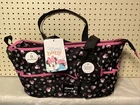 Disney Baby Minnie Mouse Diaper Bag 8 Pockets Black 4 Piece Accessory Set NEW