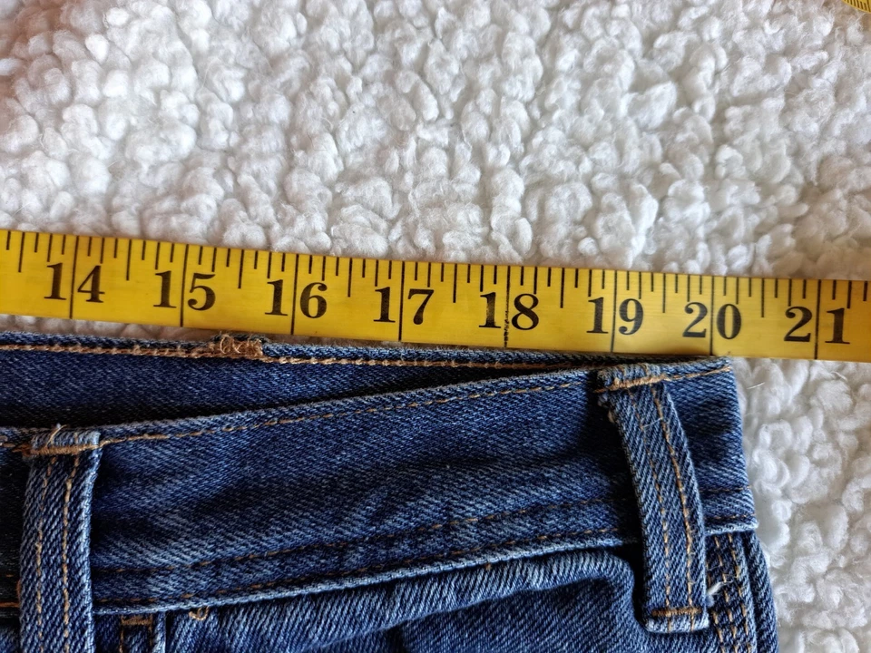 Pantalones de mezclilla Berne Apparel para hombre azul carpintero rectos utilitarios medidas 40x35 Foto 4 de 4