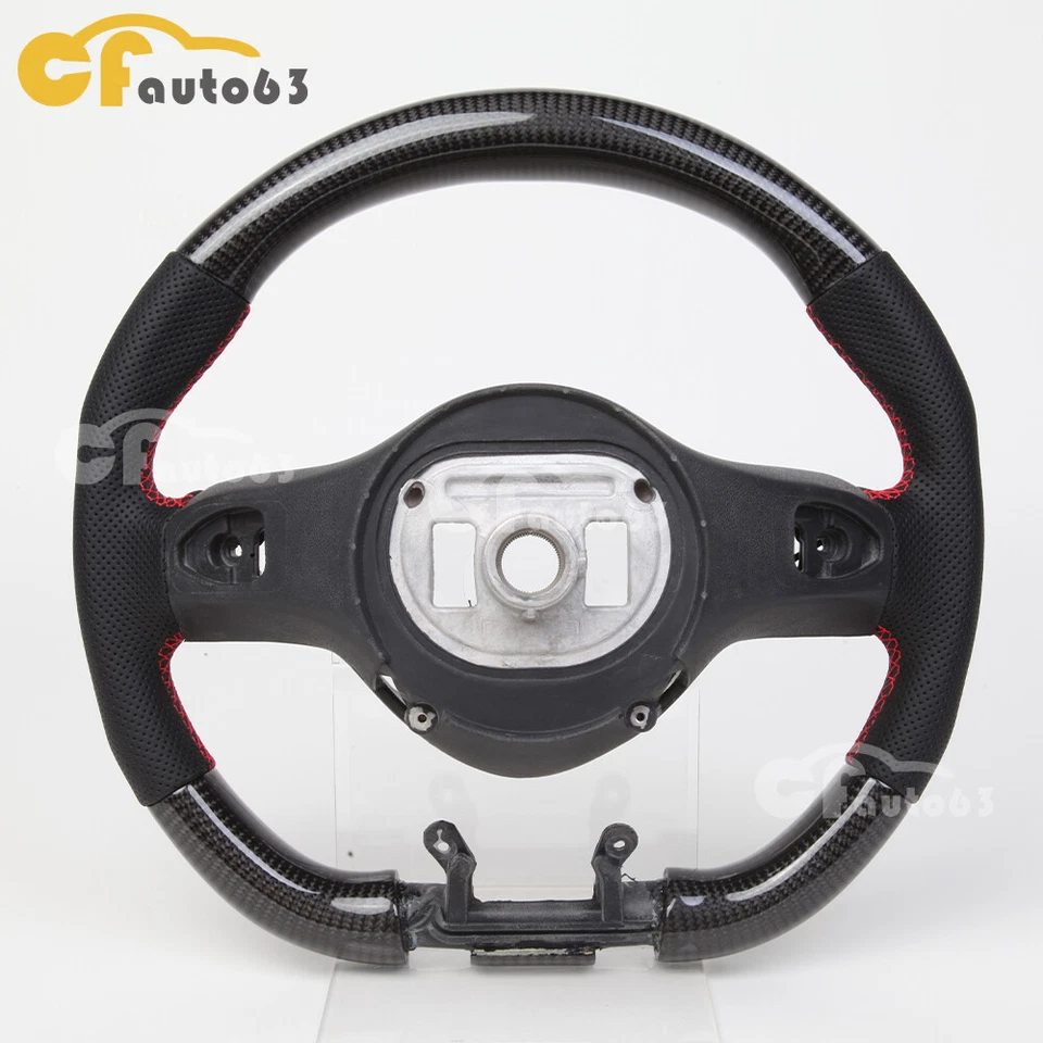 Real Carbon Fiber LED Leather Steering Wheel Fit 18+ Mercedes-Benz E63 AMG GT - Image 4 of 4