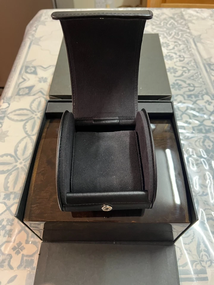 Caja de presentación de madera de lujo Breitling con bolsa de viaje de cuero #2 Foto 4 de 4