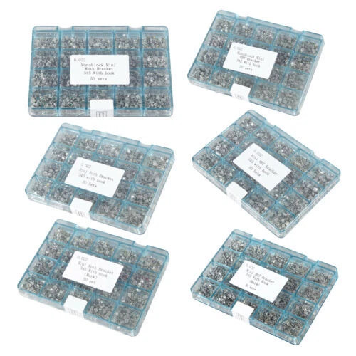 1000 piezas Brackets de ortodoncia dental de metal soporte MINI 022 345 con gancho Roth/MBT Foto 3 de 3