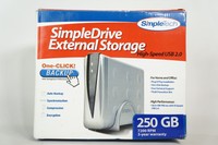 Simpletech Model: Sti-usb235/250 External Storage Hard Drive 250gb Usb 2.0 Simpletech Model: Sti-usb235/250 External Storage Hard Drive 250gb Usb 2.0