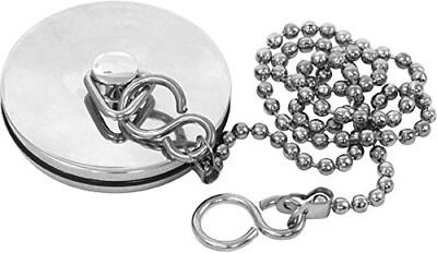 Chrom Spülbecken Stöpsel Kette Küche Bad S Hakenform Chrom 45 mm 1 3/4'' 18 Zoll