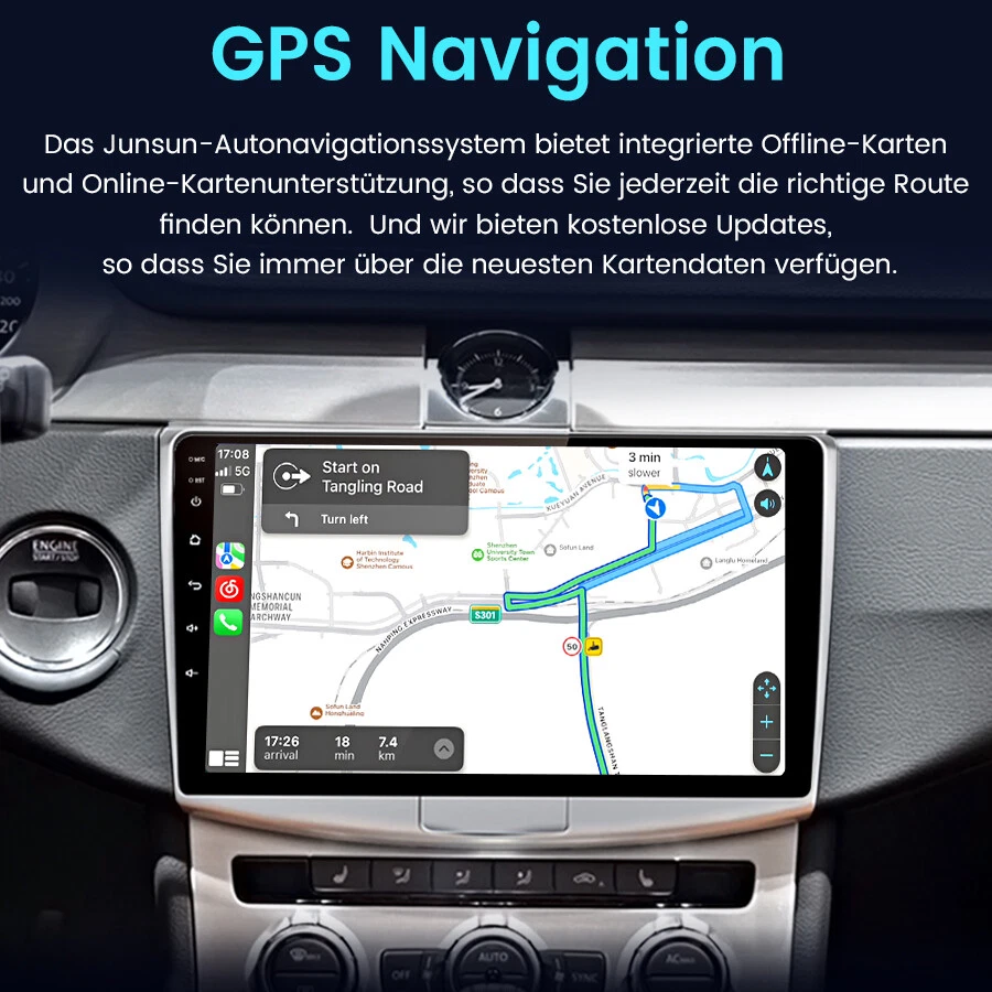 Für VW Passat B7 2010-2015 Carplay Android 14 Autoradio GPS NAVI BT DAB+ 6+128GB - Bild 4 von 4