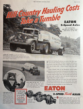 1952 Eaton 2 Speed Truck Axles Cleveland Ohio Country Hauling Vintage Print Ad