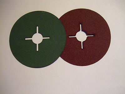 Fiberscheiben Ø 115 mm & 125mm Fiberscheibe Körnung frei wählbar ! #24 - #120