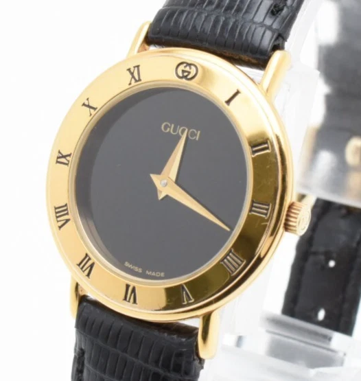 [EXC+5] Orologio Donna Vintage Gucci 3000.2.L 26mm Quadrante Nero Quarzo dal GIAPPONE#4
