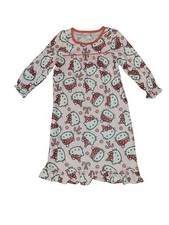 Hello Kitty Holiday Night Gown 2T Christmas Soft Pink White Red
