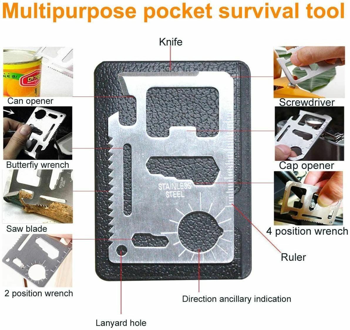 Camping Survival Kit Military Tactical Emergency Outdoor Kit Gear