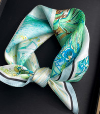 100 Mulberry Silk Scarf Women's Square 53X53CM fashion Printed shawl Scarf Q66