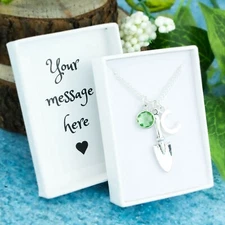 Gardening Necklace, Personalised Gift, Garden Trowel Pendant, Garden Jewellery