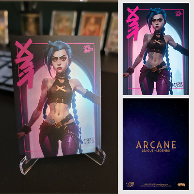 JINX Star Card TCC - ARCANE Serie Custom iaart Holographic