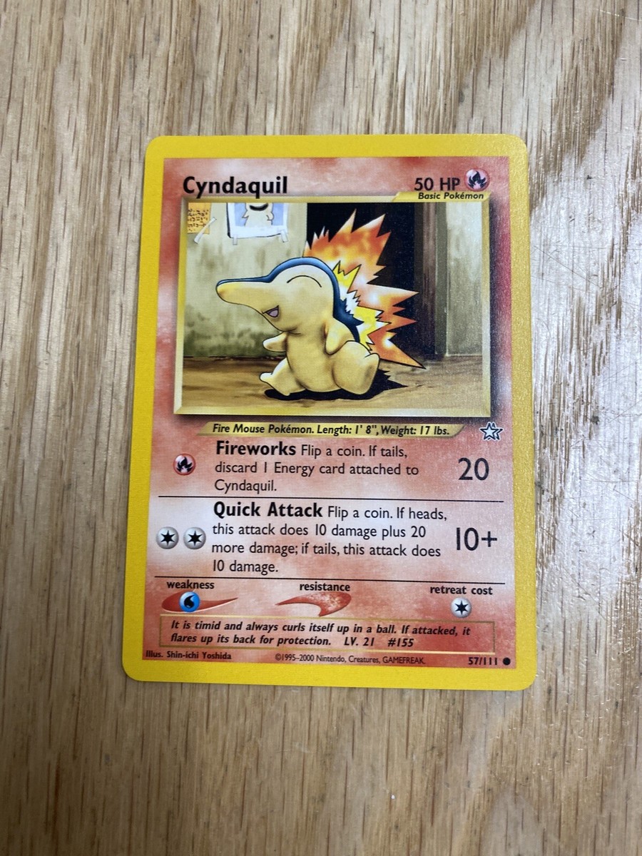 2000 Pokemon Cyndaquil Card 57/111 | eBay