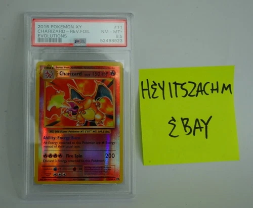 PSA 8.5 Charizard Reverse Foil 2016 Pokemon tcg xy evolutions 11/108