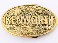 Kenworth Truck Solid Brass Vintage Belt Buckle