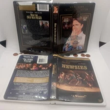 Hallmark What The Deaf Man Heard James Earl Jones &  NEWSIES Disney - 2 DVD LOT