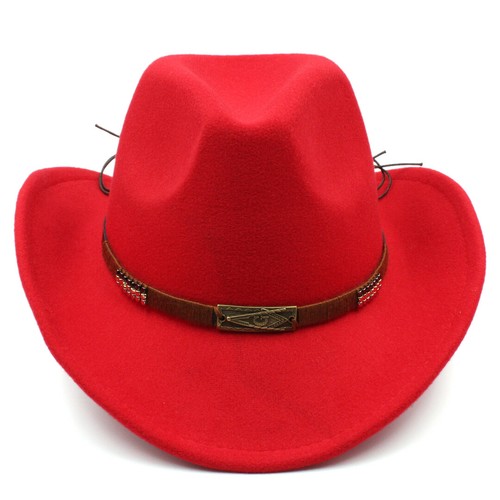 Junior Western Cowboy Hat Wide Brim Cowgirl Riding Cap for Kids Boys and Girls - Picture 11 of 51