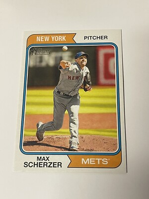 2023 Topps Heritage Box Topper #OB-MSR Max Scherzer