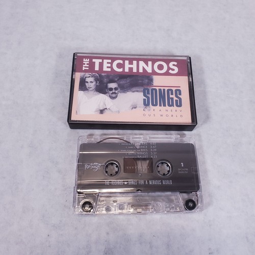 THE TECHNOS - Songs for a Nervous World on Cassette - 1988 OOP - Picture 2 of 5