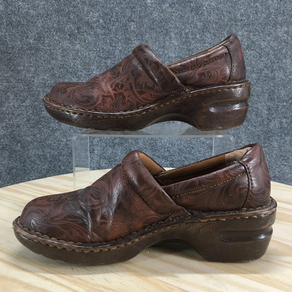 Zueco BOC Born Concept para mujer 8M marrón peggy floral cuero en relieve C45789 Foto 2 de 4