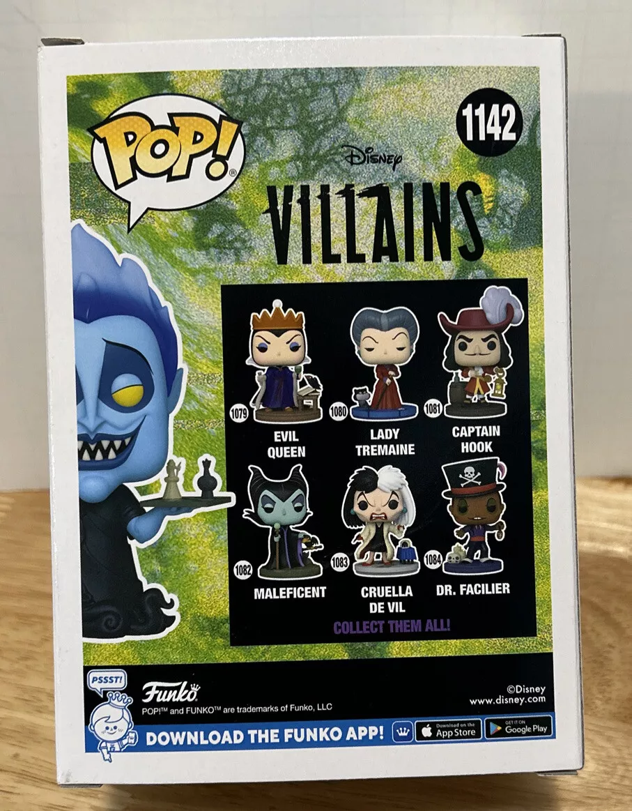 Hades Funko Pop 1142 Target Exclusive Disney Villains with Chess Board