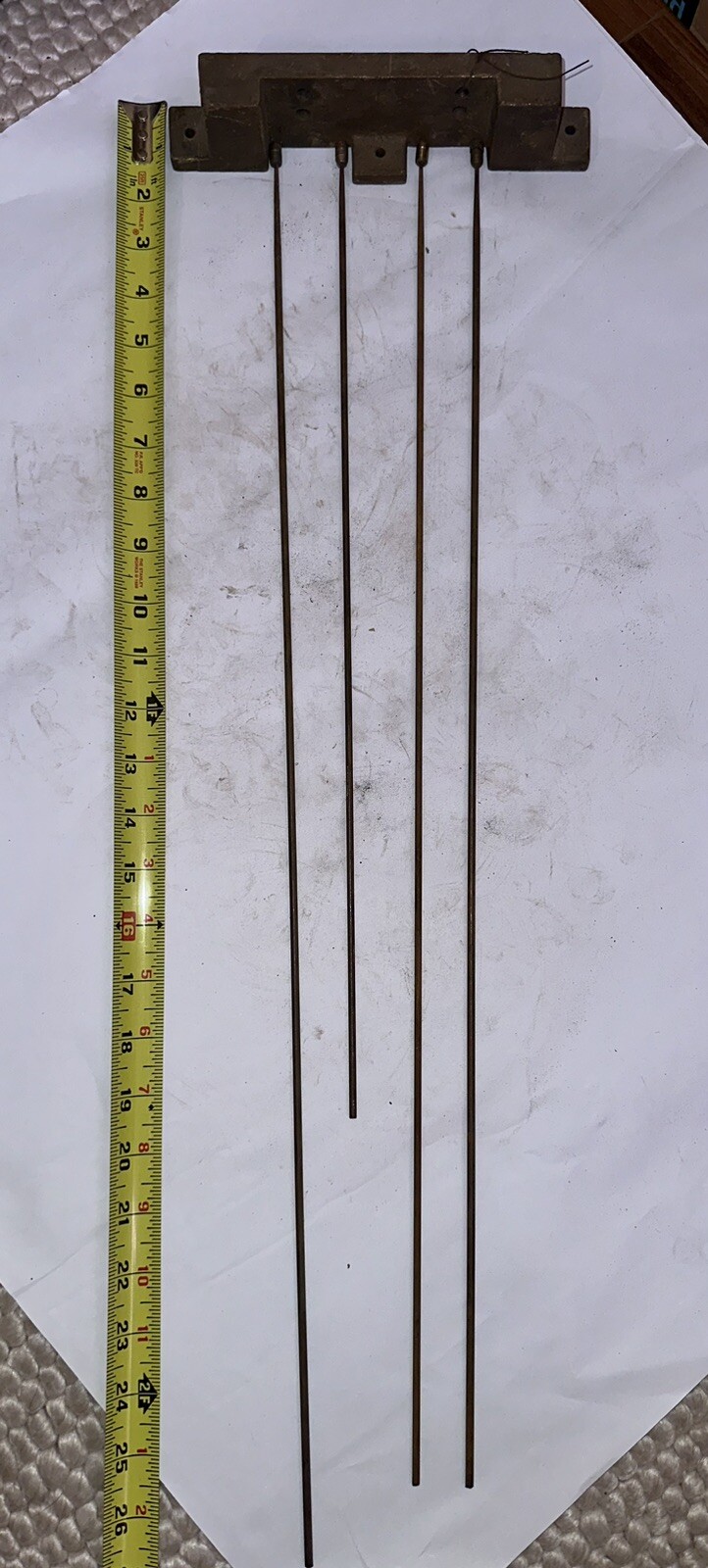 Large Antique German Grandfather Clock Chime Rod Gong eBay