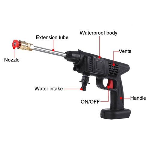 Wireless High Pressure Car Washer Portable Car Wash Cleaner Machine Water Gun - Picture 6 of 11