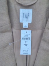 New Gap Angle Pocket Blazer Camel Tan Modern Jacket - Size Uk 4, Eu 32, Us 0.