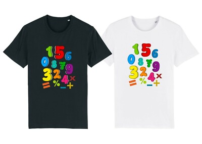 Buntes MATHE Zahlen Tag 2023 Mathe Symbole Schule T-Shirt T-Shirt Rechnen