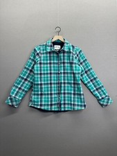 Orvis Womens Mens Blue Plaid Jacket Collared Button Down Long Sleeve Size M