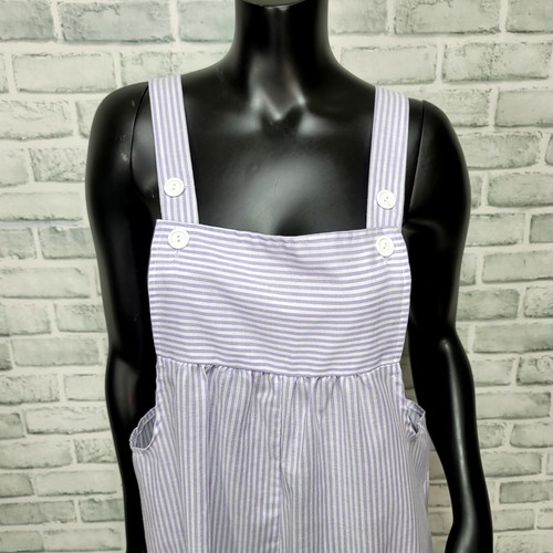 Vintage 90s J. Michelle Size M Purple White Striped Pregnancy Maternity Romper - Picture 2 of 8