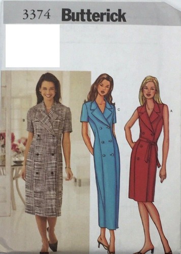 Patron De Couture Butterick Vintage – Robe Longue Col Drapé – Tailles 40 à 44 – Neuf