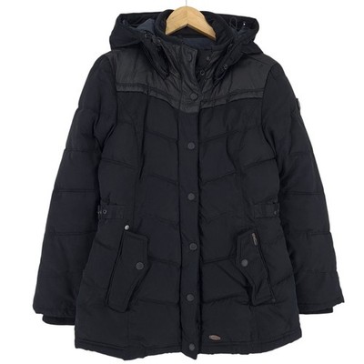 Khujo Jacket Women Black Hooded Cy8 Size S