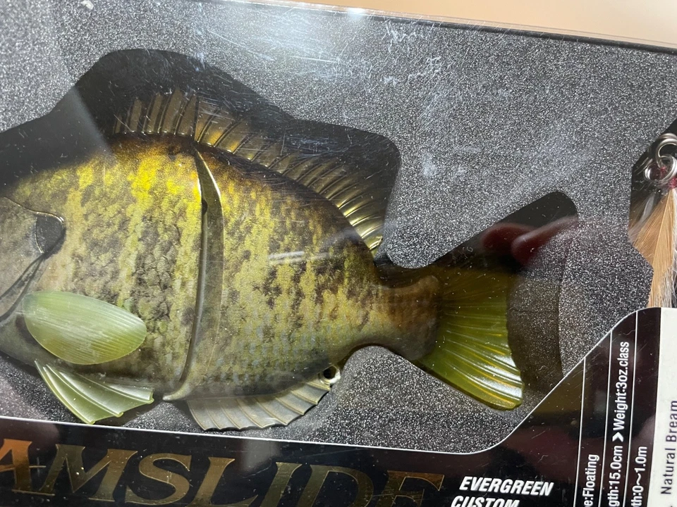 EVERGREEN BEAM SLIDE #632 Natural Bream swimbait glidebait señuelo bluegill NUEVO Foto 4 de 4