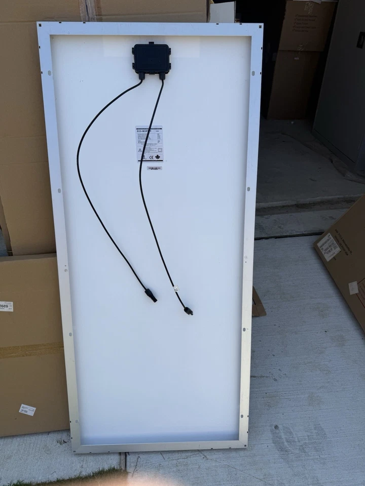 3 EA ECO-WORTHY 195 瓦 12 伏单晶太阳能电池板模块离网 — 第 3/3 张图片