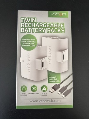 Venom Ersatzakku Xbox Series X/S & Xbox One | Rechargeable Battery Pack | Weiß |