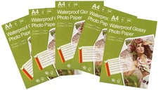 Inkjet Premium White Glossy 8.3"x11.7" A4 Size 100 sheets weight 230gsm