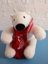 Coca Cola 4" Polar Bear with Red Scarf Plush Stuffed Toy Collectible