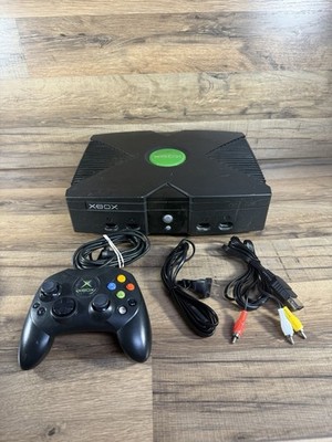 Microsoft Original Xbox 8GB Console Gaming System Black - W/ Cords & Remote