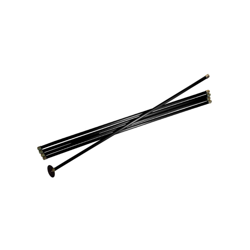 Cannes de ramonage SILVERLINE 868720 en polypropylène 2m de long - 7 pièces