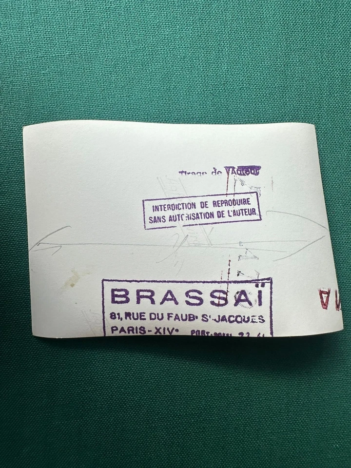 Fotografía Brassai Original Brassaï (circa 1940-1950) Descripción: Original Foto 4 de 4